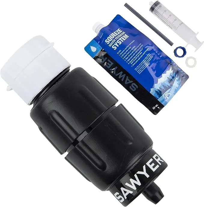 Sawyer Products SP2129 Micro Squeeze Water Filtration System, 1 Pack, Black/Blue