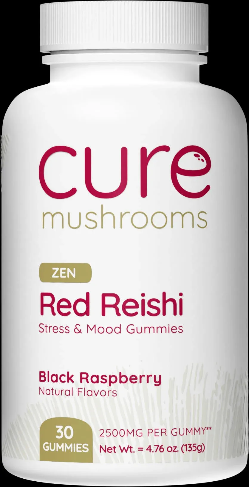 Cure Mushrooms Red Reishi Gummies - Organic Mushroom Supplements - Mood Boosting ...