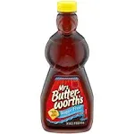 Mrs. Butterworth's Thick and Rich Sugar Free Pancake Syrup, Sugar Free Maple Flavored Syrup for Pancakes, Waffles and Breakfast Food, 24 Fl Oz Bottle (Pack of 2)