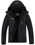 MOERDENG Men&#039;s Waterproof Ski Jacket Warm Winter Snow Coat Mountain Windbreaker 