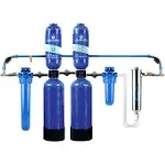 Aquasana Whole House Water Filter System w/ UV Purifier & Salt-Free Descaler - Filters Sediment & 97% of Chlorine - Carbon &