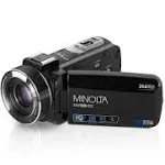 Minolta MN100HDZ 1080p Full HD / 24 MP Digital Camcorder with 10x Optical Zoom