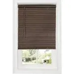 Achim 35 x 64 in. Cordless GII Deluxe Sundown 1 in. Room Darkening Mini Blind, Mahogany