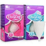 DIVA Cup - Medical Grade Silicone Cup for Period Care - Reusable Menstrual Cup - Up to 12 Hours of Continuous Wear - Model 1 (For Medium to Heavy Flow)