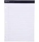 Mintra Office Basic Legal Pads 6pk, 8.5in x 11in, Narrow Ruled, White