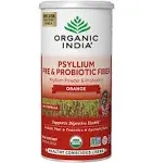 Organic India‏, פסיליום פרה וסיבים פרוביוטיים, תפוז, 283.5 גרם (10 אונקיות)