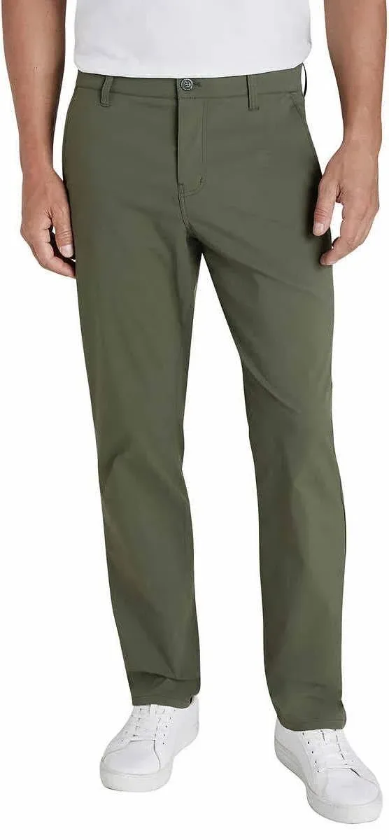 Weatherproof Vintage Men's Performance Weather-Flex Flex Flat-Font Pant, Brown