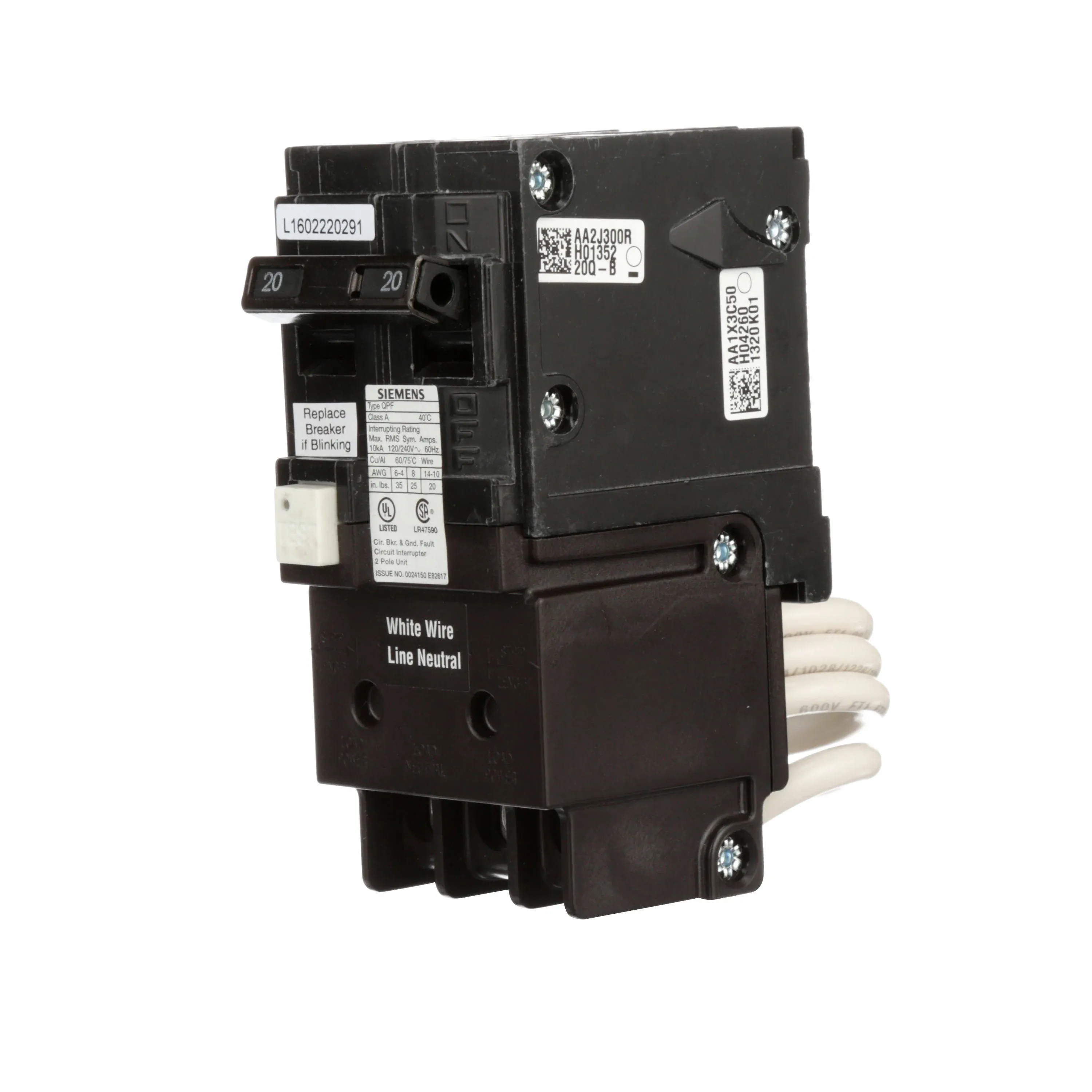 Siemens QF220A 2 Pole Circuit Breaker