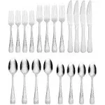 Hampton Forge Melody Hammered 20 Piece Flatware Set