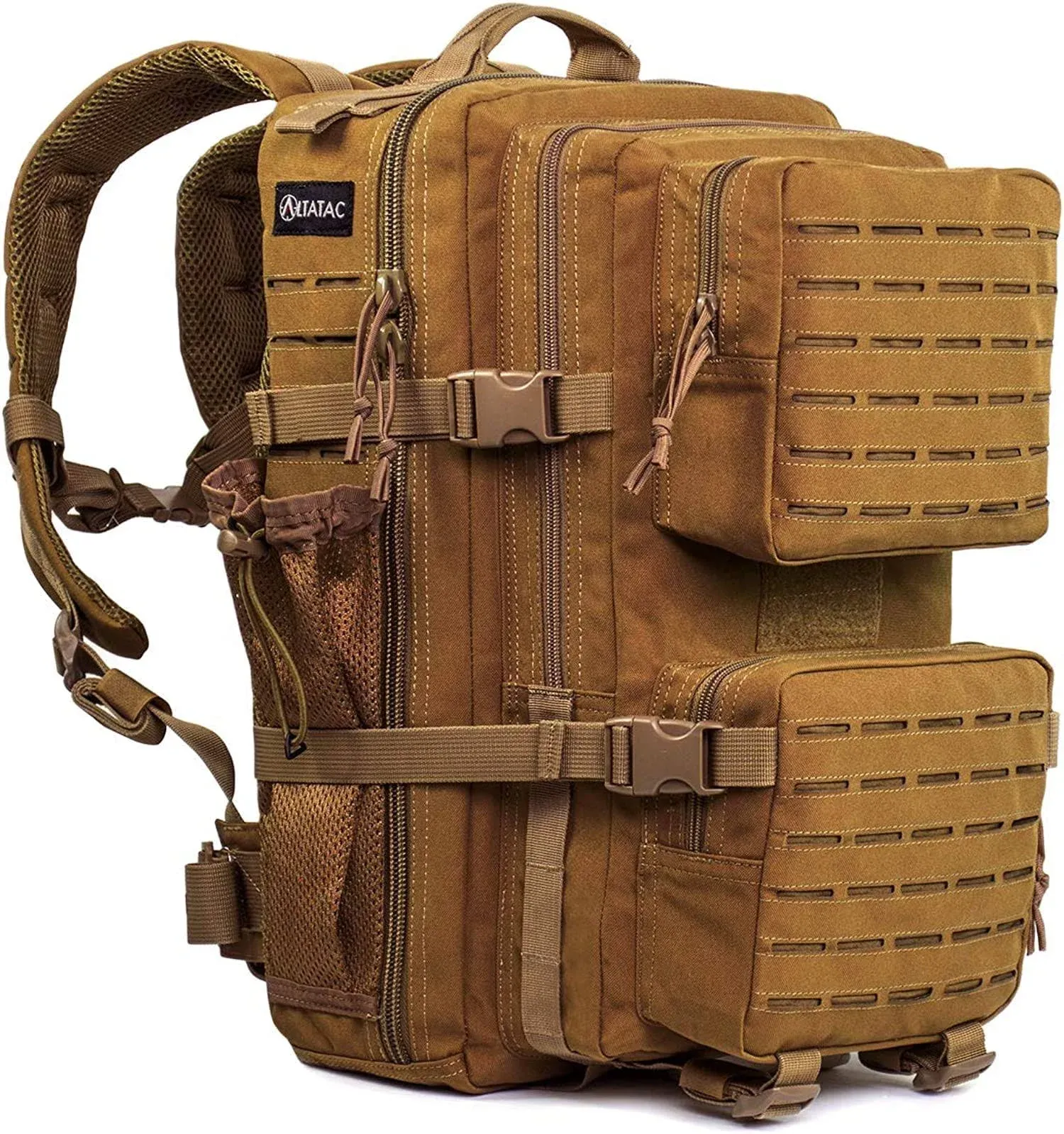 30L Outdoor Military Molle Tactical Hiking Camping Waterproof Rucksack Backpack - Tan