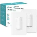 Kasa Smart Motion Sensor Switch, Dimmer Light Switch, Single Pole, Needs Neutral Wire, 2.4GHz Wi-Fi, Compatible with Alexa & Google Assistant, UL Certified, No Hub Required(ES20MP2) White 2-Pack