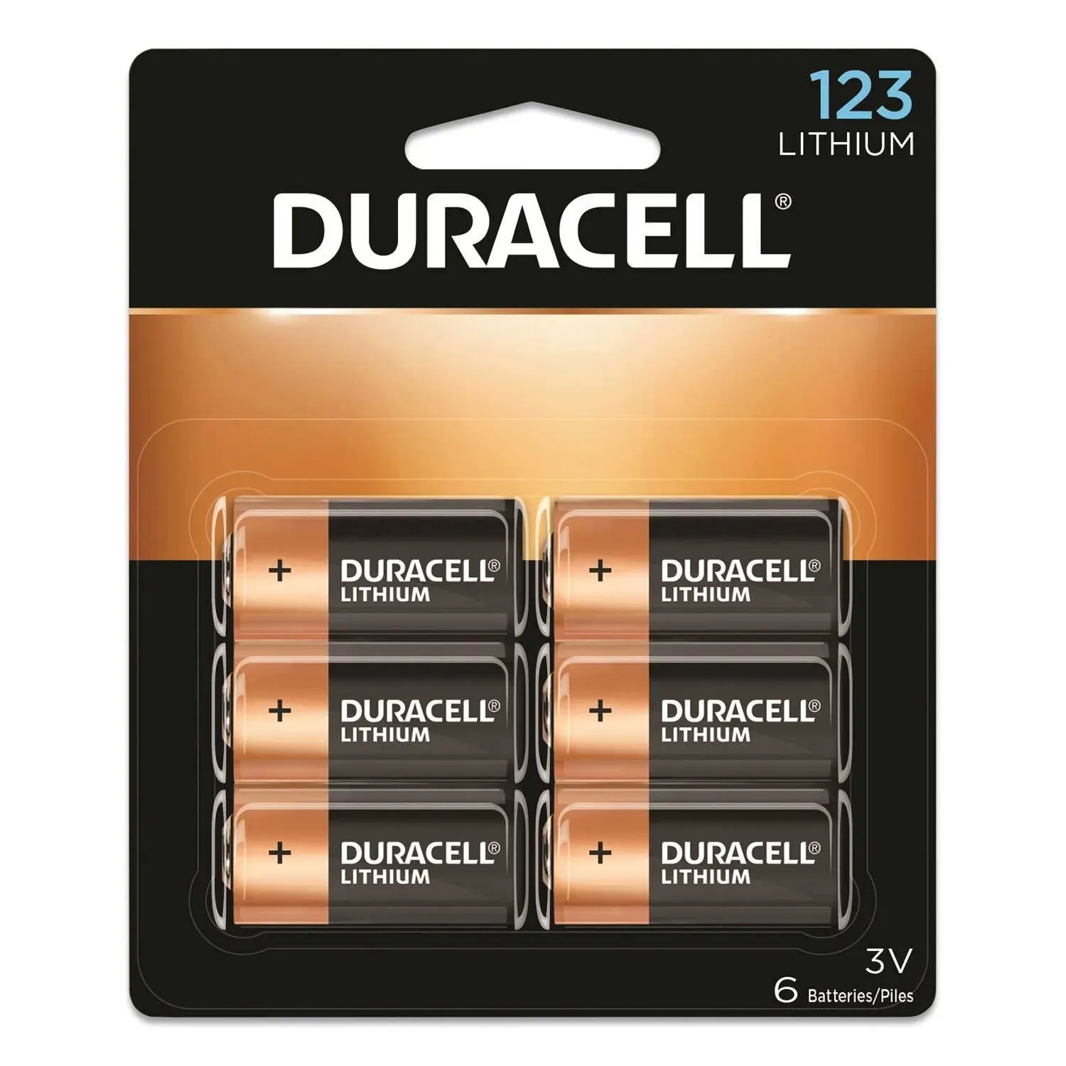 Duracell Specialty High-Power Lithium Batteries 123 3 V 6/Pack DL123AB6PK