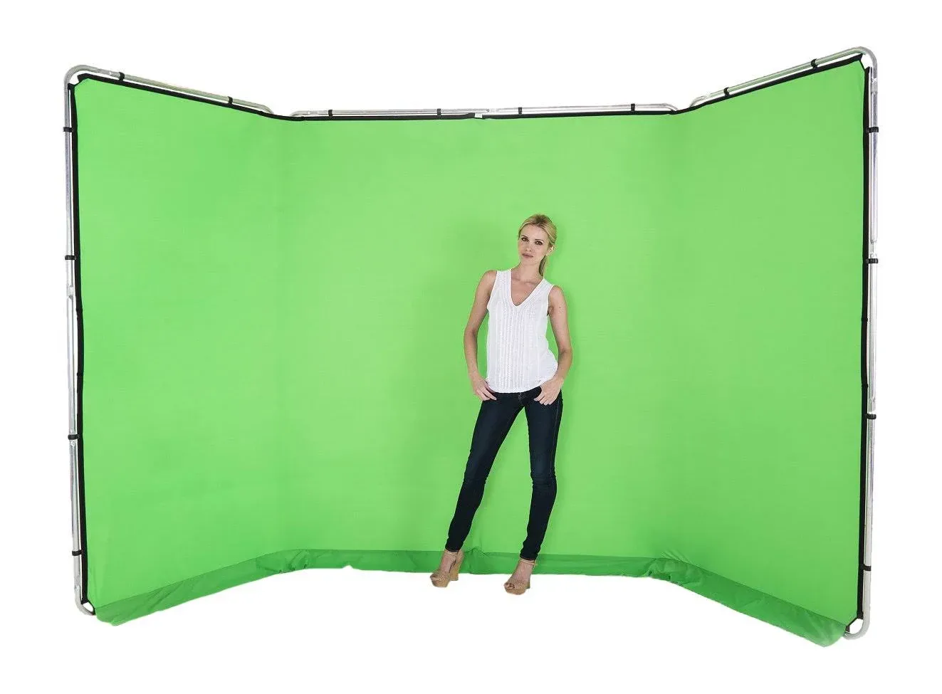 Panoramic Background 13' (4M) Chromakey Green