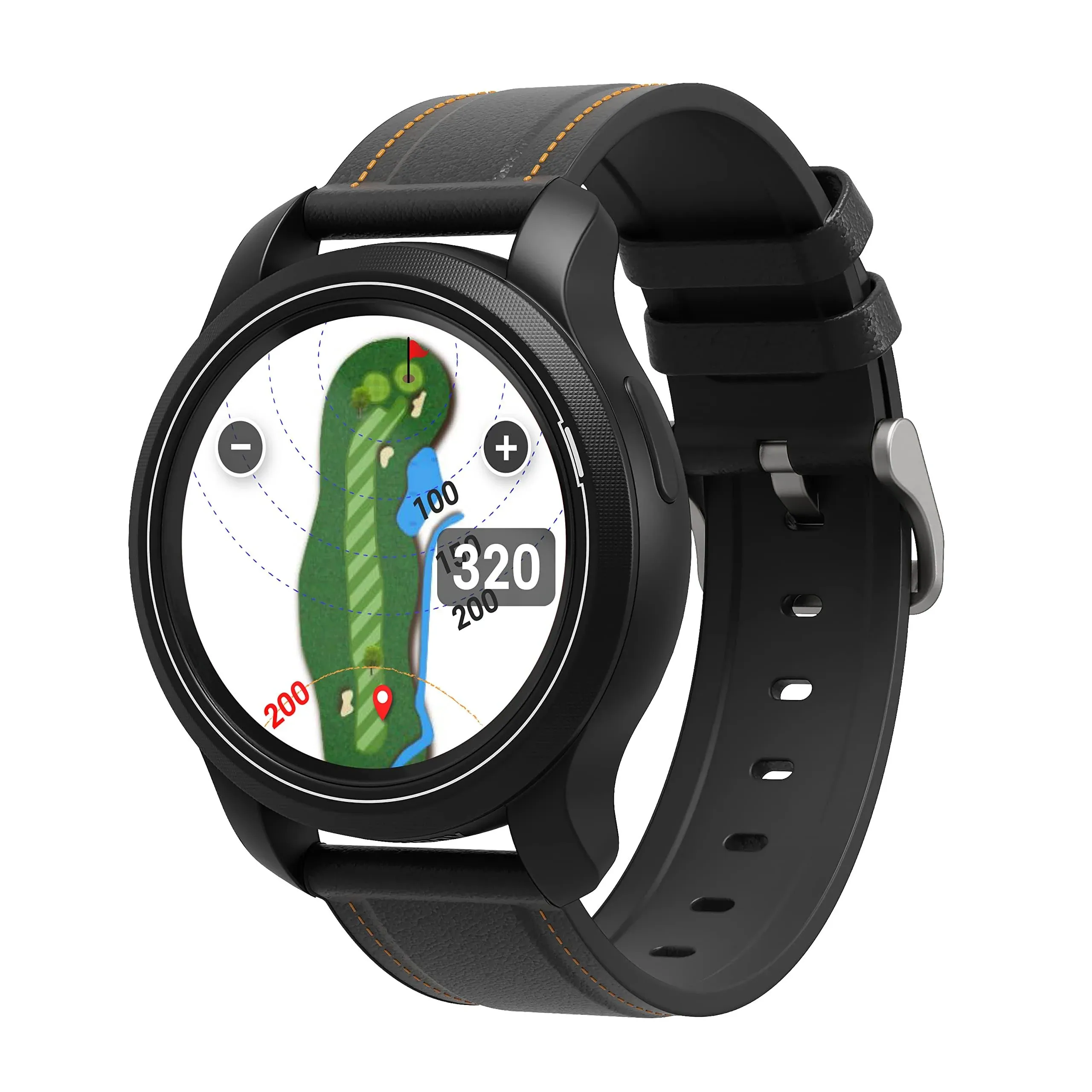 GOLFBUDDY Aim W12 Golf GPS Watch, Premium Full Color Touchscreen, Preloaded with 40,000 Worldwide Courses, Hole Preview, Green Undulation, IPX7 Waterproof, Easy-to-use Golf Watch