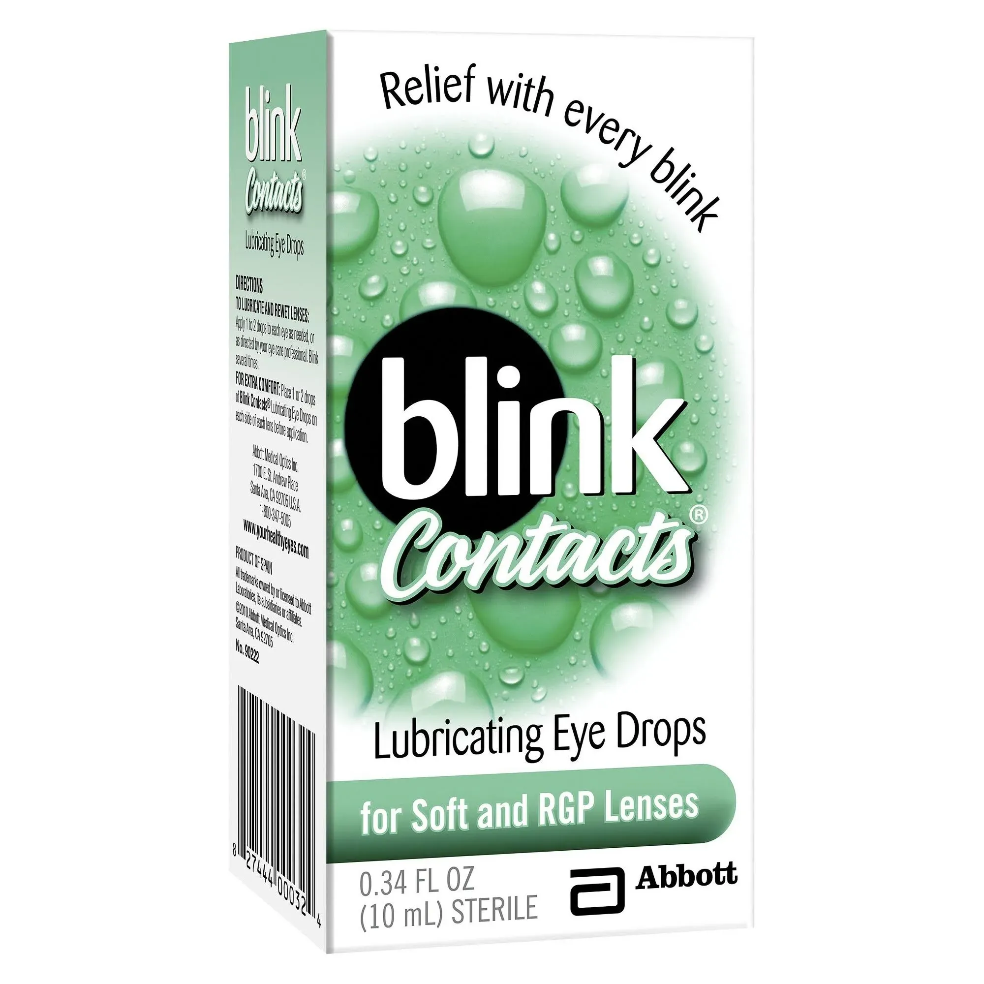 AMO Blink Contacts Lubricating Eye Drops - 0.34 fl oz bottle