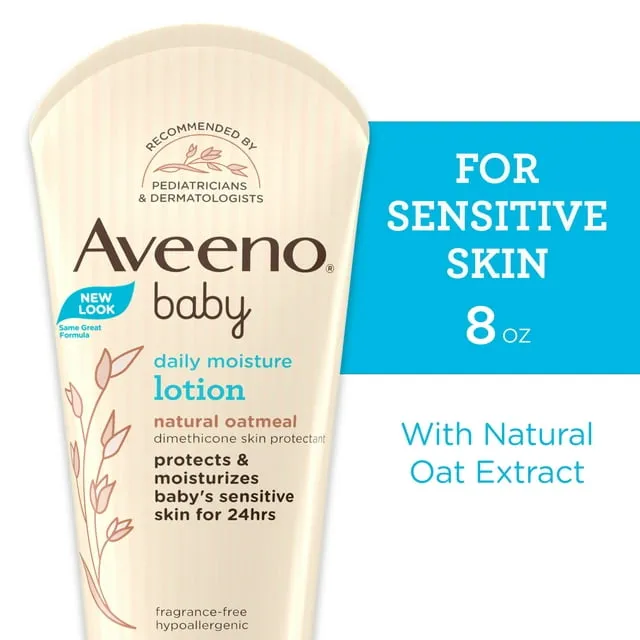 Aveeno Baby Aveeno Baby Daily Moisture Lotion with Colloidal Oatmeal & Dimethicone, 3 X 18 Fl. Oz, 54.0 Fl Oz (Pack of 3)