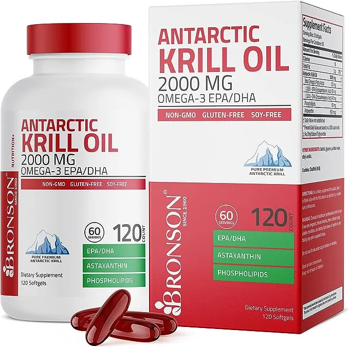 Horbäach Antarctic Krill Oil 2000mg Softgel Capsules