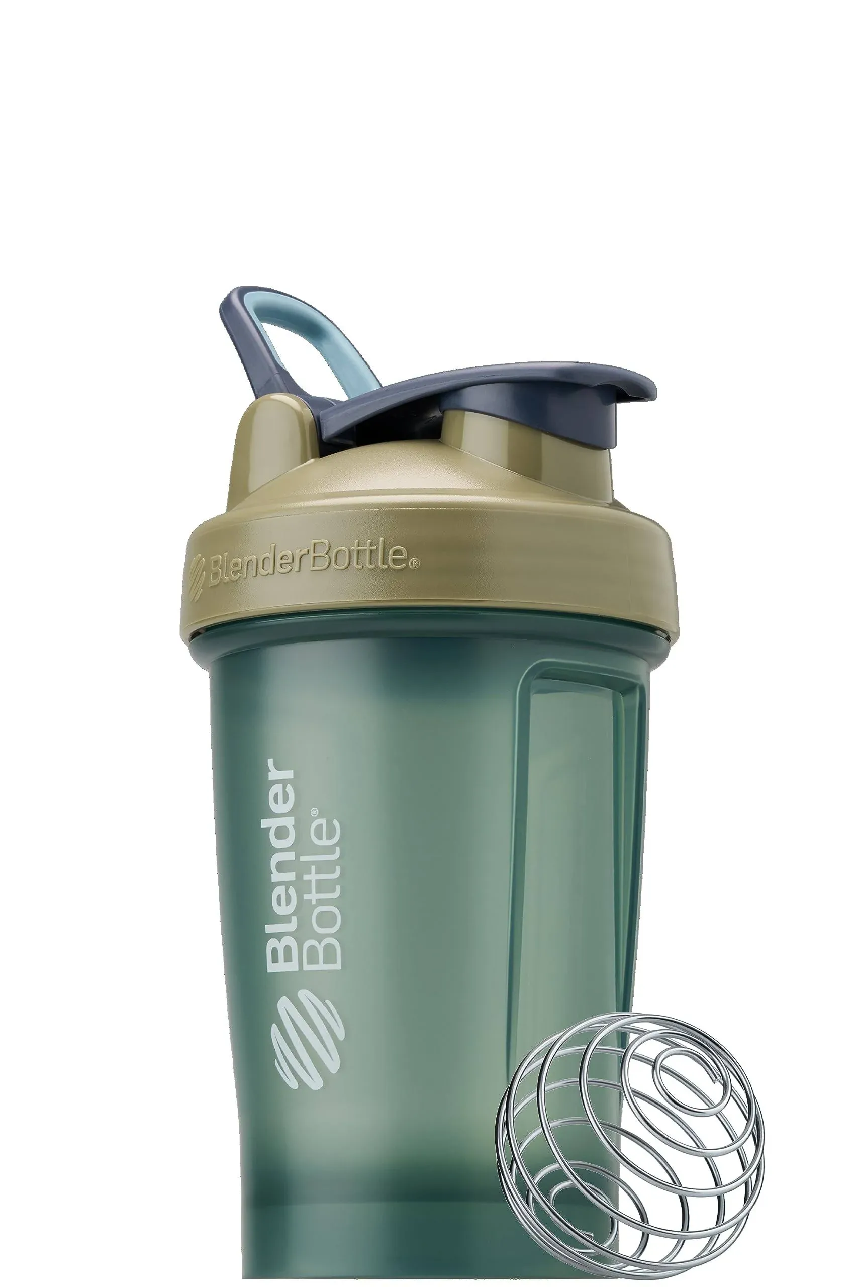 BlenderBottle Classic V2 Shaker Bottle Perfect for Protein Shakes and Pre Workout, 20oz, Full Color Tan