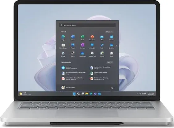 Microsoft Surface Laptop Studio 2 (2023) - 14.4" Touchscreen - Intel Core i7, 64GB RAM, 2TB SSD, Nvidia GeForce RTX 4060, Windows 11, Platinum Color Copilot