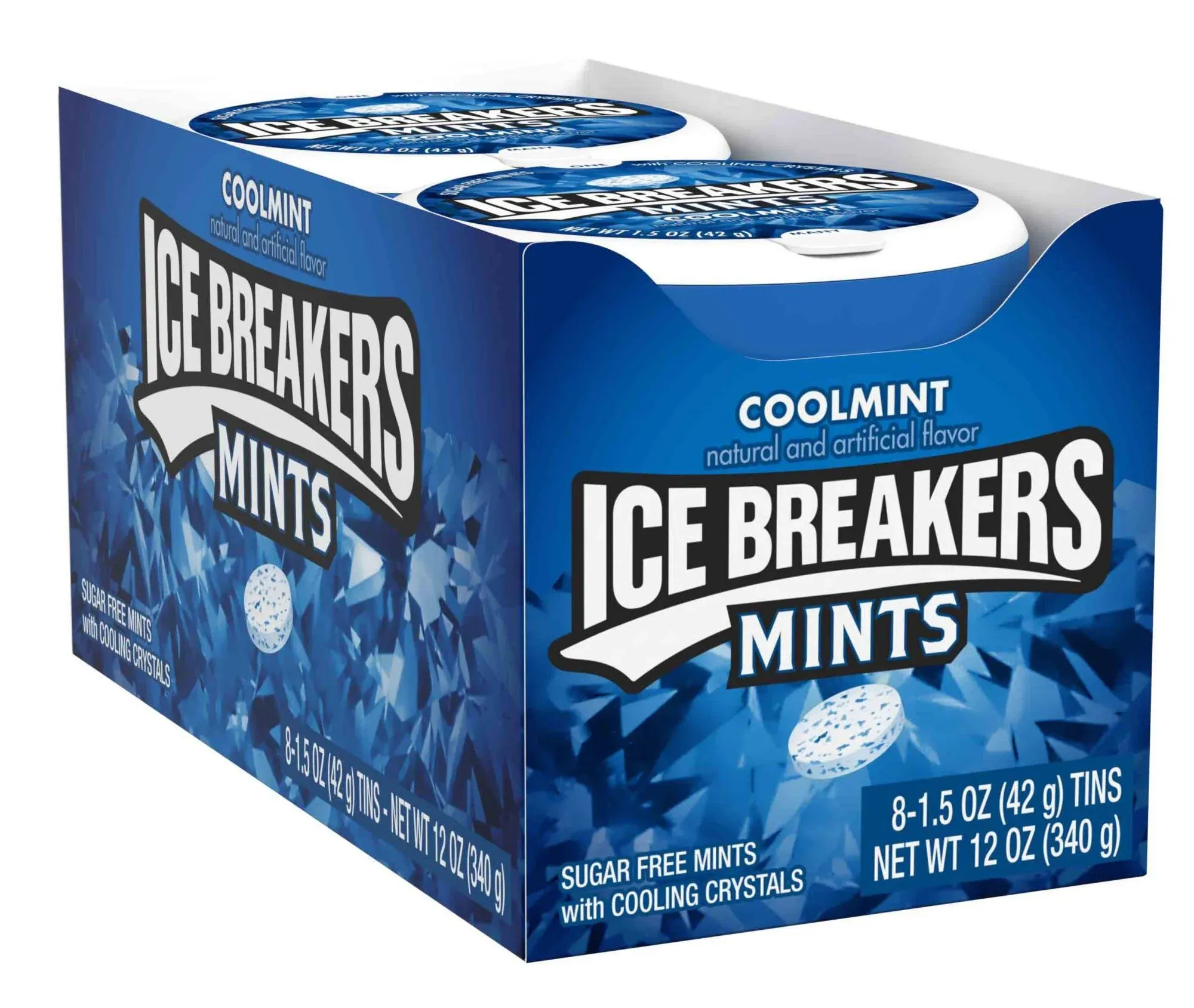 ICE BREAKERS Wintergreen Sugar Free Breath Mints Tins, 1.5 oz (8 Count)