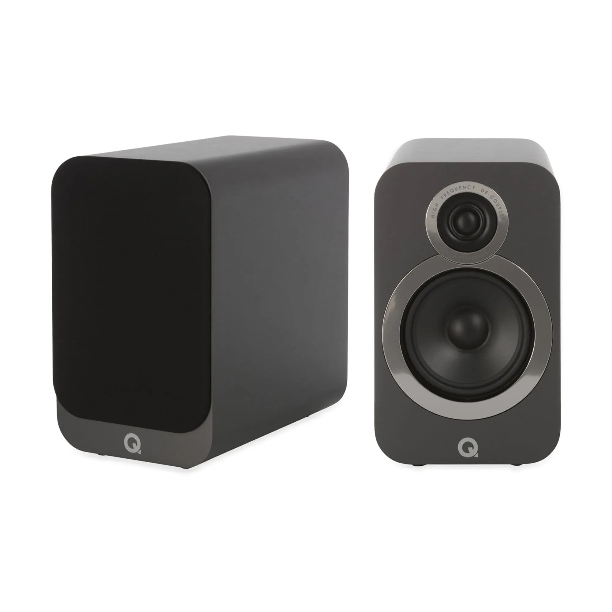 Q Acoustics Q3020i Bookshelf Speakers, Graphite Grey by Addicted to Audio