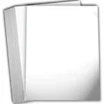 Hamilco White Glossy Cardstock Paper 8 1/2 X 11&#034; 100 Lb Cover Card Stock 50 Pack