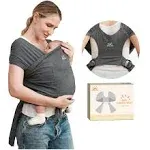 Baby Wraps Carrier, Baby Sling Newborn to Toddler, Breathable and Hands Free Bab