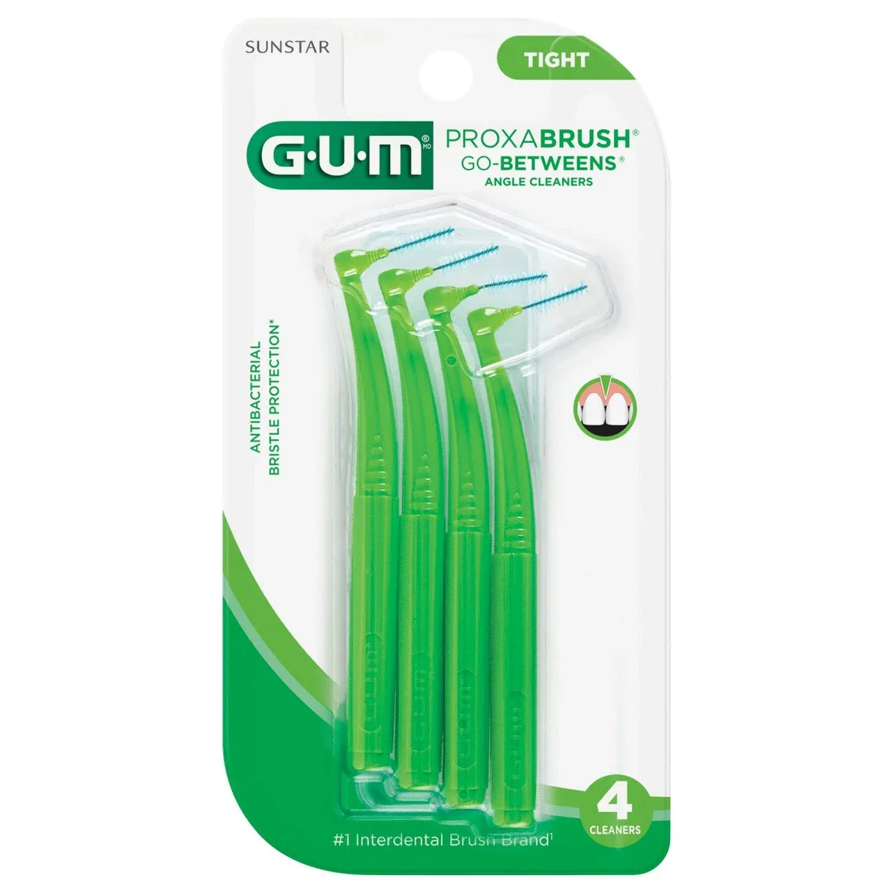 Gum ProxaBrush Angle Cleaners, Tight - 4 cleaners