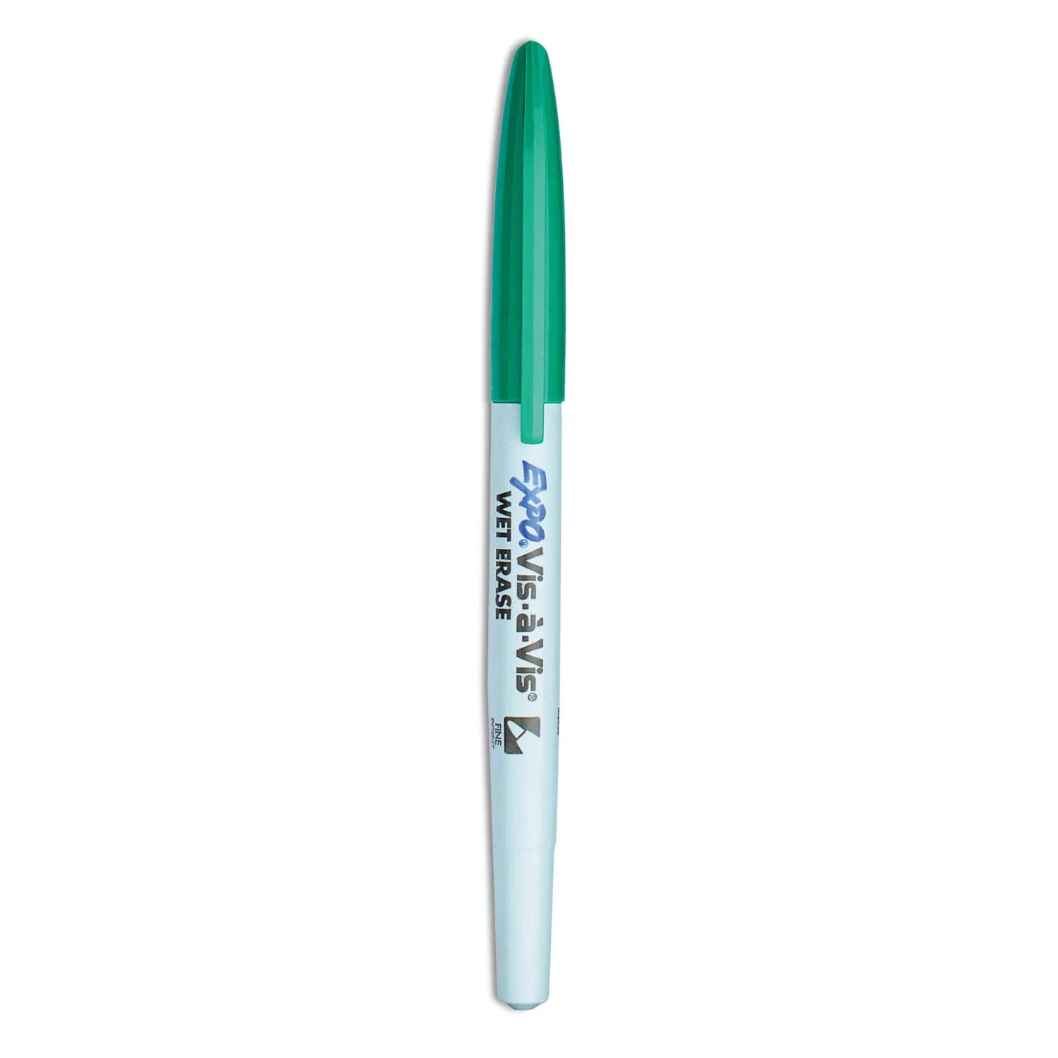 Expo Vis-A-Vis Fine Point Wet Erase Markers, Green - 12 pack