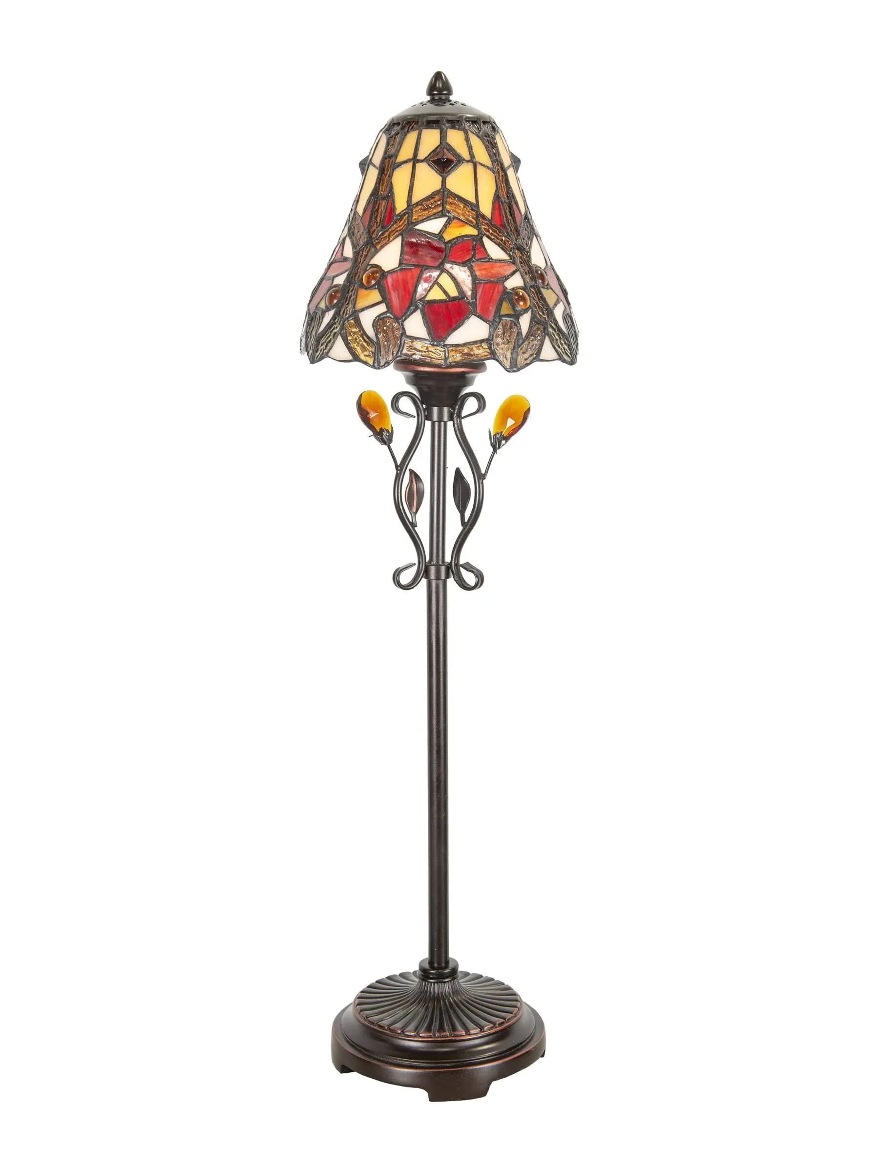 Jeweled Vine Buffet Lamp In Multi