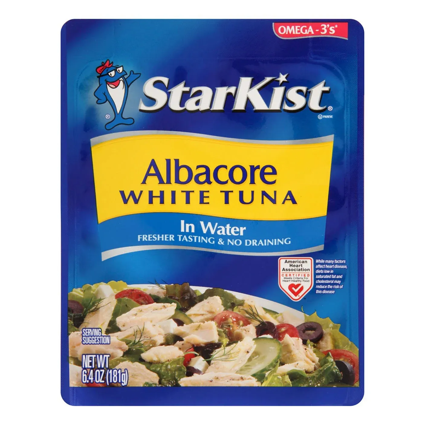 Starkist Tuna, White, Albacore, Wild Caught - 2.6 oz