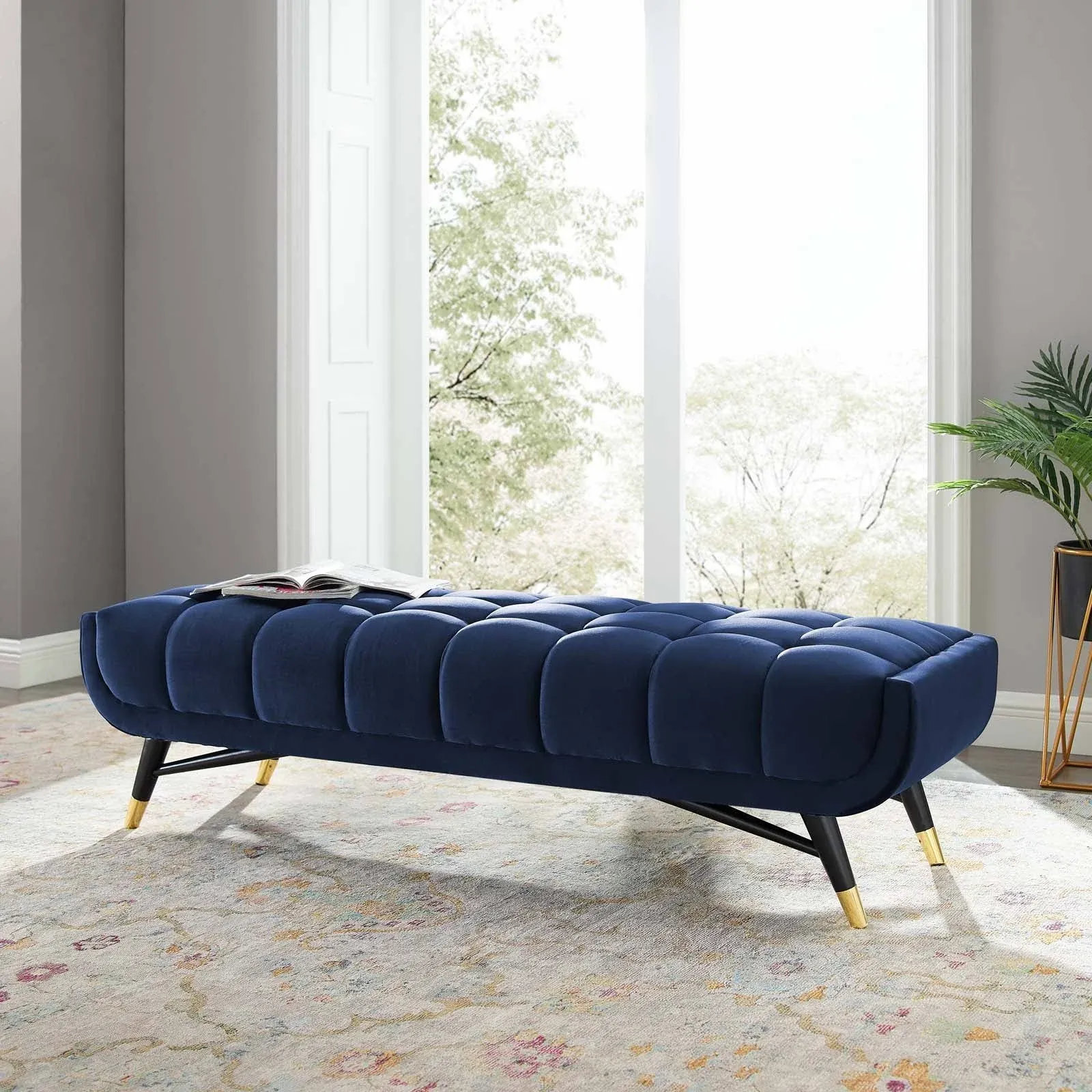 Modway Adept 60&quot; Performance Velvet Bench