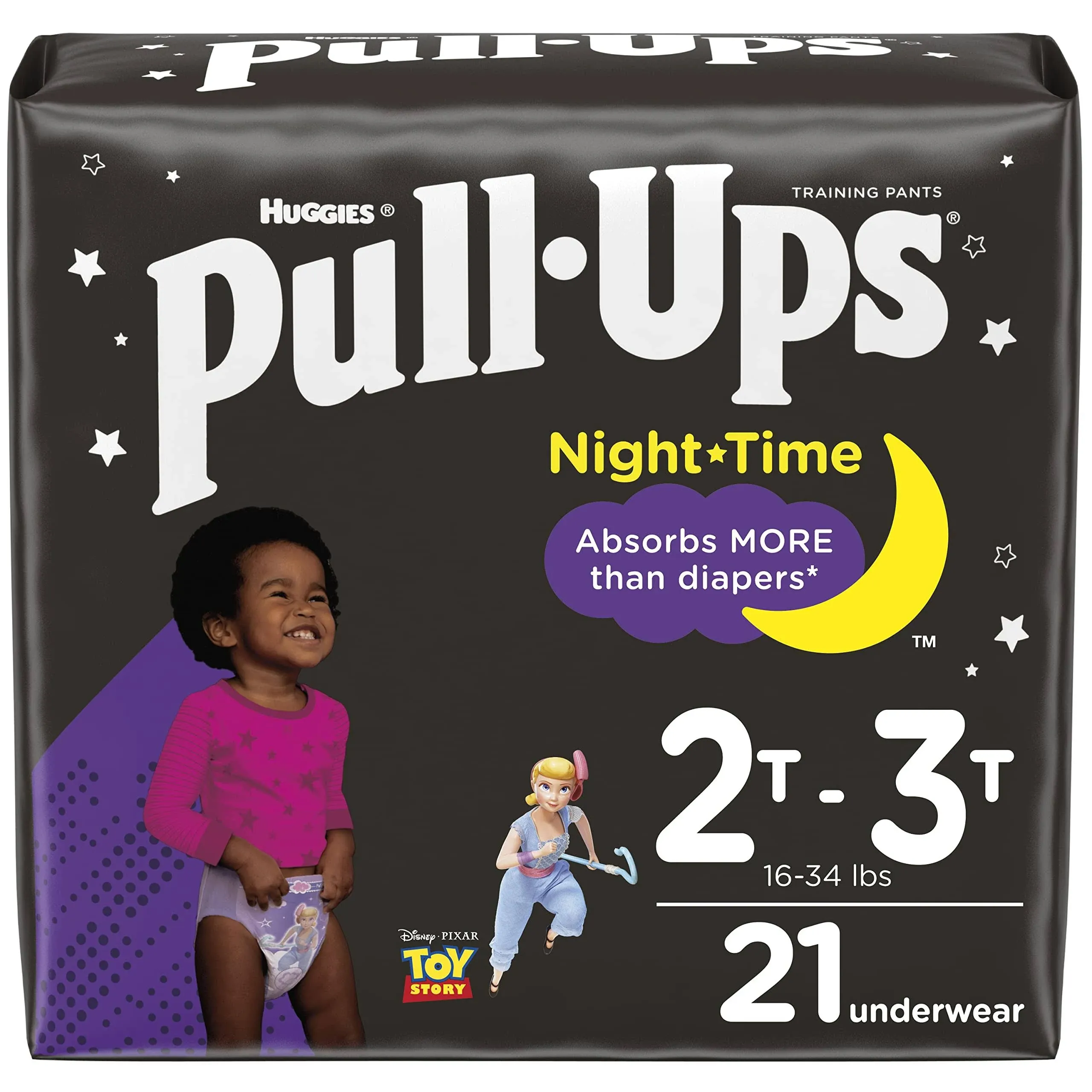 Pull-Ups Girls' Potty Training Pants, 2T-3T (16-34 lbs), 78 Count (Select for More)