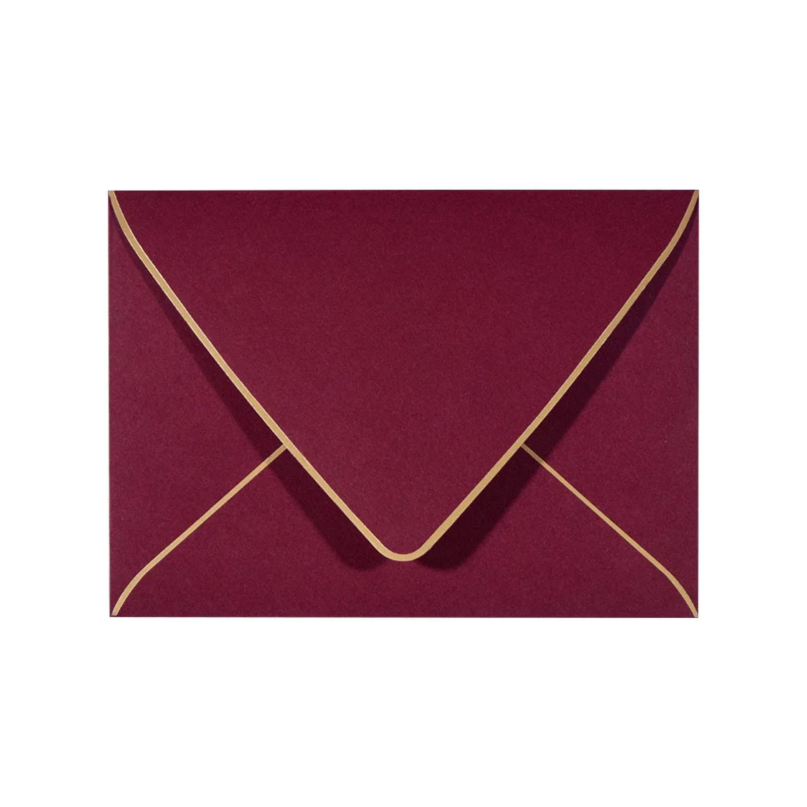 A7 Luxury Burgundy Invitation Envelopes Christmas Envelopes 5 x 7 - For 5x7 Cards 50 Pack Self Seal| Perfect for Weddings, Invitations, Photos, Graduation, Baby Shower| 5.25 x 7.25 Inches