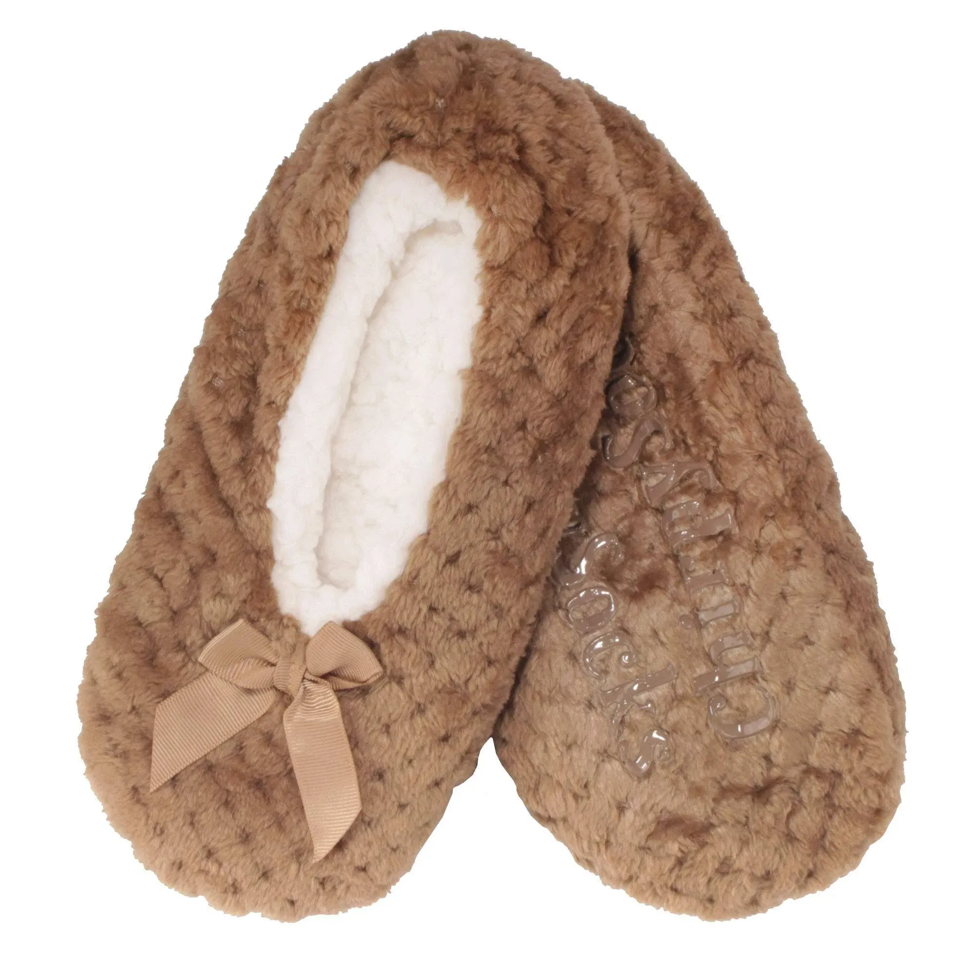 BambooMN adult Super Soft Warm Cozy Fuzzy Soft Touch Sleeper Slippers Non-Slip ...