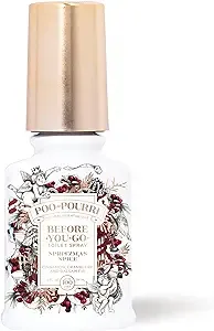 Poo-Pourri Toilet Spray, Spritzmas Spice, Cinnamon + Cranberry + Balsam Fir, 2 Fl Oz (BB10051)