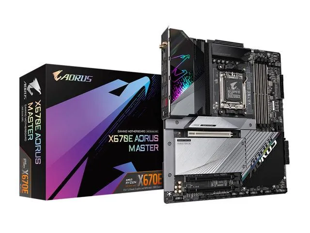 GIGABYTE X670E AORUS Xtreme (AM5/ LGA 1718/ AMD/ X670E/ EATX/ 5 Year Warranty/ DDR5/ Quad M.2/ PCIe 5.0/ USB 3.2 Gen2X2 Type-C/Intel WiFi 6E/ AQUANTIA 10GbE LAN/Q-Flash Plus/Motherboard)