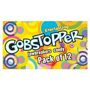 Everlasting Gobstopper Candy, Jawbreaker Candy, 1.77 Ounce Treat-Size Candy Boxes (Pack of 24)