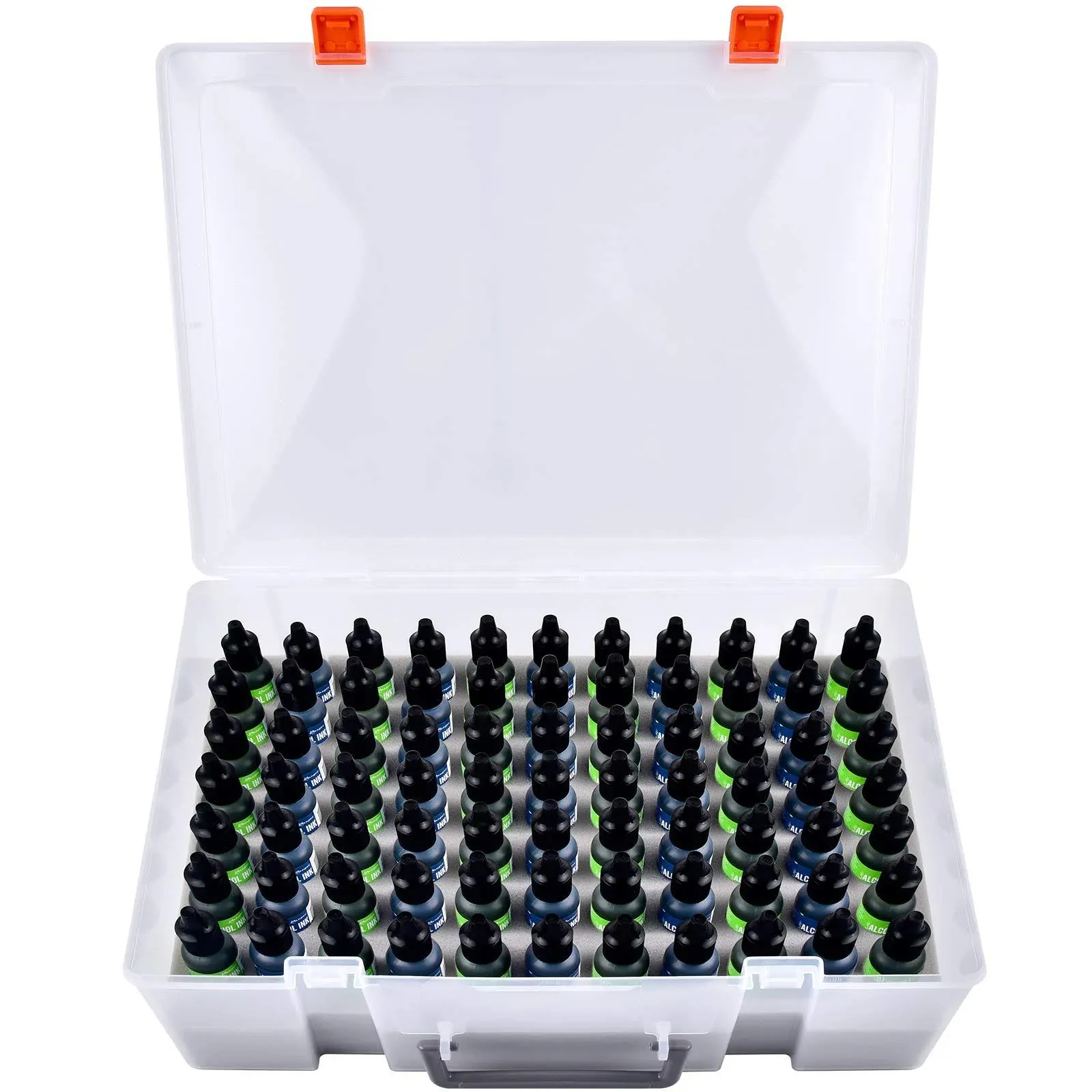 Alcohol Ink Storage Organizer Carrying Case Holds 77pcs 0.35oz 0.5oz Bottles ...