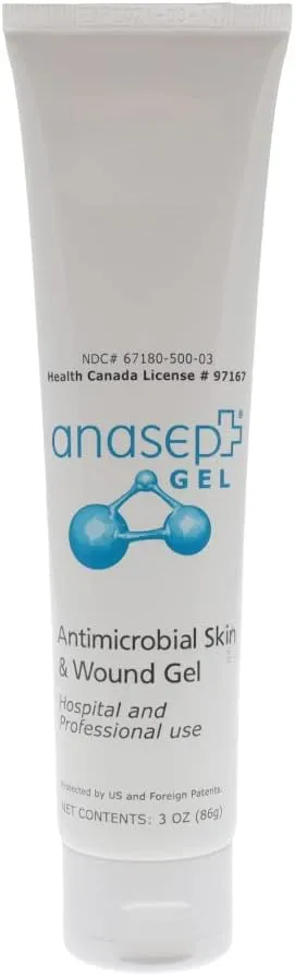 Anasept Antimicrobial Skin & Wound Gel 3 oz. Tube