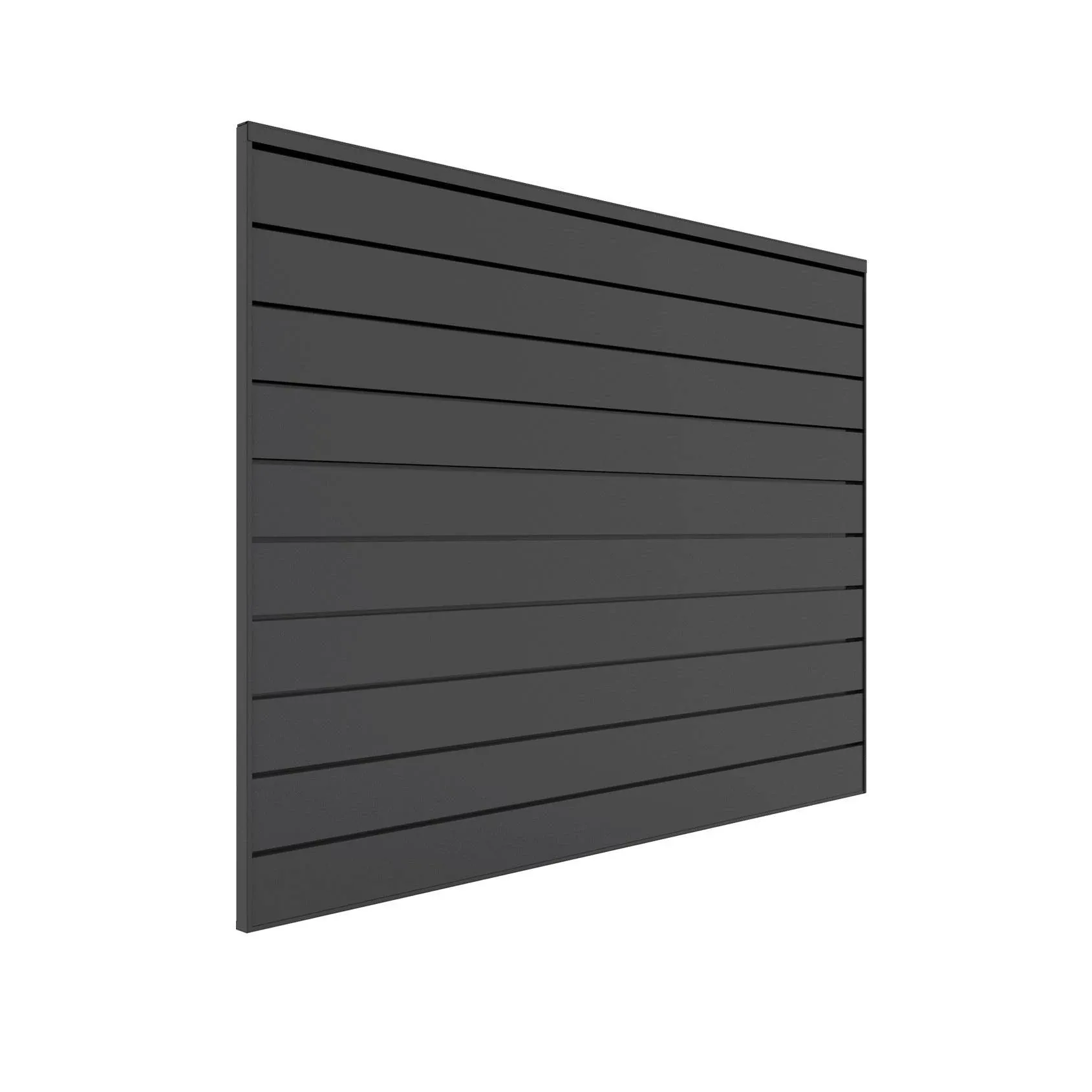 Proslat 4 ft. x 4 ft. PVC Slatwall - Charcoal