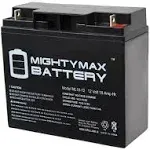 Mighty Max Battery ML18-12 - 12V 18AH UPS Battery Replaces 17Ah MK Battery ES17-12, ES 17-12