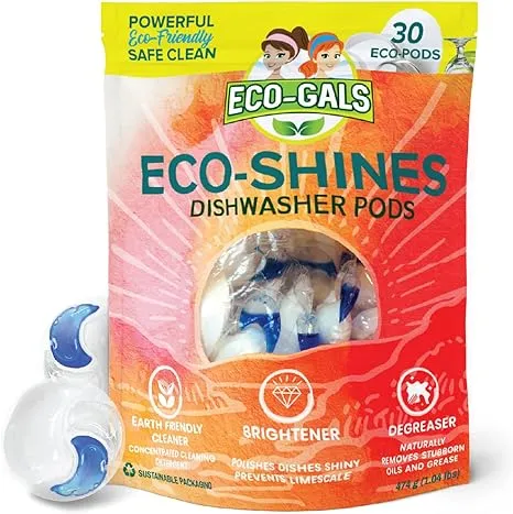 Eco-gals Eco-Shines Dishwasher Detergent Pods