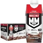 Muscle Milk Genuine Protein Shake, Chocolate, 25g Protein, 11.16 fl oz (Pack of 12), Packaging May Vary