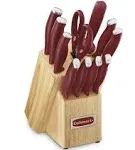 Cuisinart 12-Piece Cutlery Block Set Red