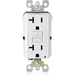 Leviton 20 Amp 125-Volt Duplex Self-Test Slim GFCI Outlet (4-Pack)