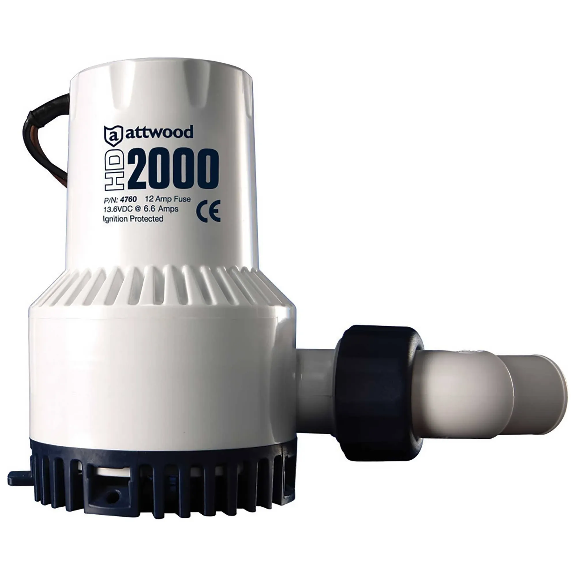 Attwood Heavy Duty Bilge Pump 2000 Series 12V 2000 GPH