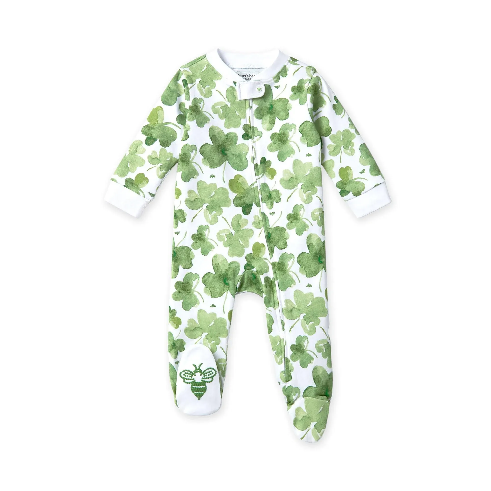 Burt's Bees Organic Baby One-Piece Sleep & Play Cutest Clover Newborn