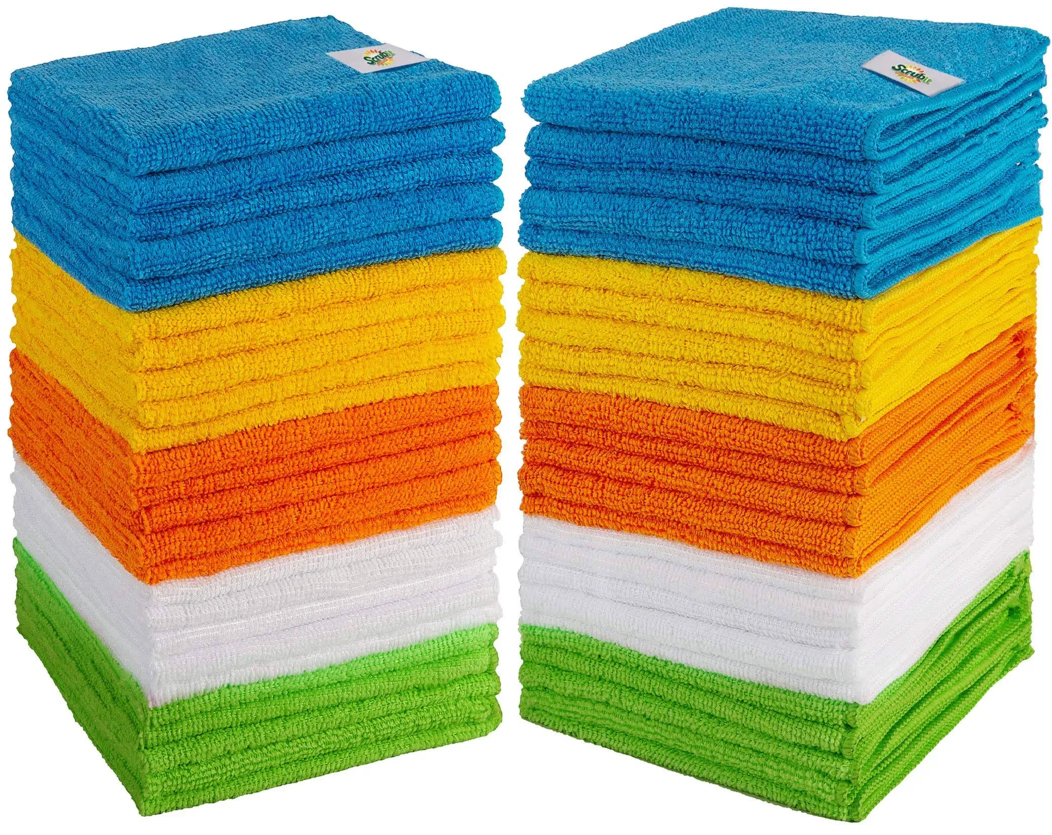 Microfiber Cleaning Cloth Lint Free Anti-Bacterial Towels for House 50 Pack