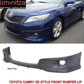 2010-2011 Toyota Camry Unpainted PU Front Bumper Lip Spoiler : BLF-TCA10OE-PU